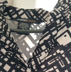 Dress black and white women XL